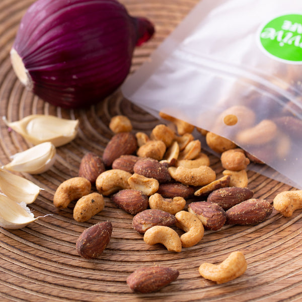 Roasted Onion & Garlic Nuts 150g - Revive Cafe